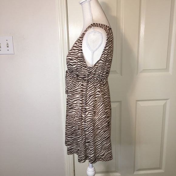 New York & Company Zebra Swimsuit Coverup - Picture 6 of 7